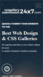 Mobile Screenshot of cssgallerysubmission24x7.com